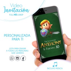 Zelda Convite Animado